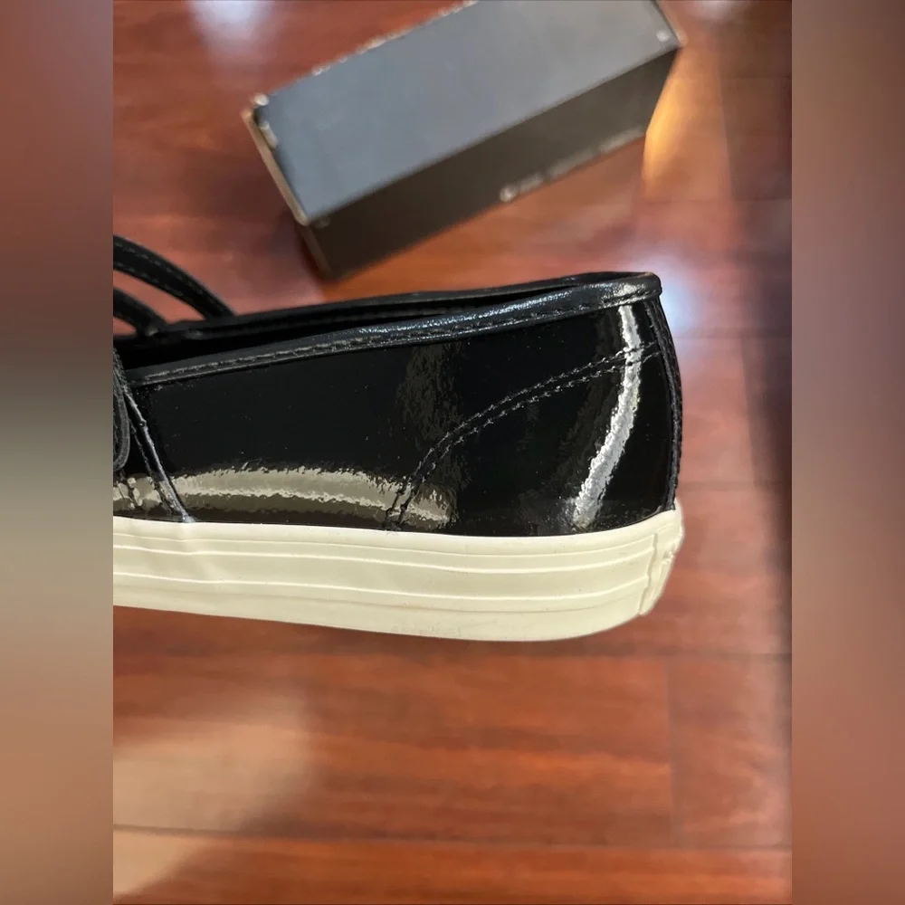 Women 7.5 Converse Dainty Mary Jane Slip Black Patent Leather Valentines Day New - Picture 9 of 16